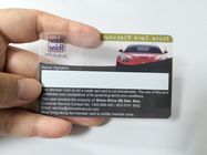 Transparent Plastic Business Cards Silkscreen Printing Size 85.6*54mm