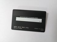 Black Metal Business Cards With Glossy UV Printing Writing Signature Panel
