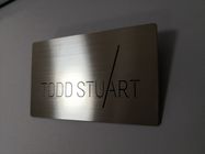 Mirror Surface Metal Business Cards , Small Business Credit Cards With Etching Logo