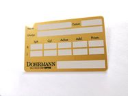 Standard Size PVC Membership VIP Card With Silkscreen Gold Metallic Finish