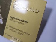 ISO CR-80 Standard Business Gold Card With 4 Color Offset Printing Embossing Number