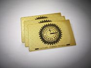 Polished Metal Membership Card Size 85x54mm Full Color Printing