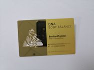 Custom Business Metal Gold Card With Emboss Text Logo Mirror Effect
