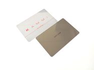 85.5x54x0.76mm PVC Business Cards , 4C/4C Frosted RFID Grey Membership ID Card