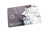 Printing Hole Punched Die Cut PVC Business Cards / Plastic Key Tags