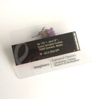 Clear Hard PVC Plastic Business Cards Printing Standard Surface 85.5x54x0.76mm