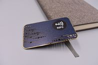 Customised Metal RFID Card 13.56mhz Door Entrance Brush Silver Finish