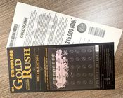 Offset Printing PVC Plastic Business Cards / Lucky Scratch Off Lottery Tickets