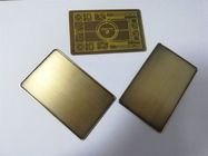 Custom Brass Bronze Metal VIP Member Cards With Big Chip Slot