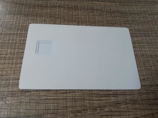 Laser Engraved Matte White 0.8mm Metal Business Cards