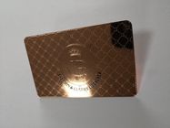 Copper 0.5mm Business Membership Card Shinny Frosted