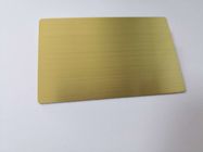 Blank Brushed Gold 0.8mm Metal Business Cards