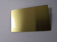 Blank Brushed Gold 0.8mm Metal Business Cards