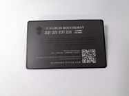 Brushed Finishing  1k Nfc Metal RFID Card For Bank