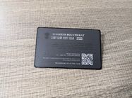Brushed Finishing  1k Nfc Metal RFID Card For Bank