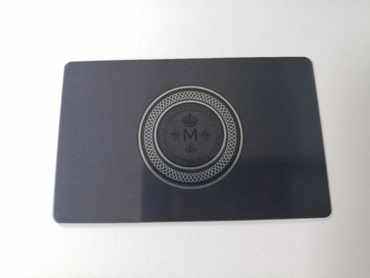 1cm 13.56mhz RFID N-tage216 Metal Business Key Card