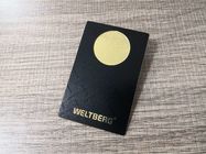 0.2mm Gold Metal RFID Card For Door Entrance Gym Locker