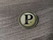 0.3mm Metal Label Gold Plate For Jeans Handbag Brand Logo