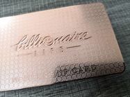 0.8mm Metal Business Card Etching Logo Hico Magnetic Stripe