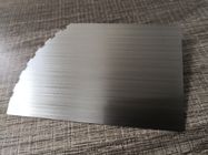 0.40mm Silver Brushed Stainless Steel Metal Card Logo Printing