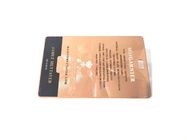 Rose Gold 85*54mm Metal Business Cards Custom Printing