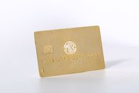 High End Gold Plated Metal Membership Card Transparent