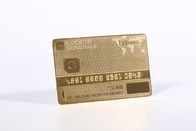 High End Gold Plated Metal Membership Card Transparent