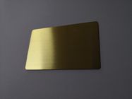 Gold Brushed Small Chip Slot 0.8mm Metal Membership Card