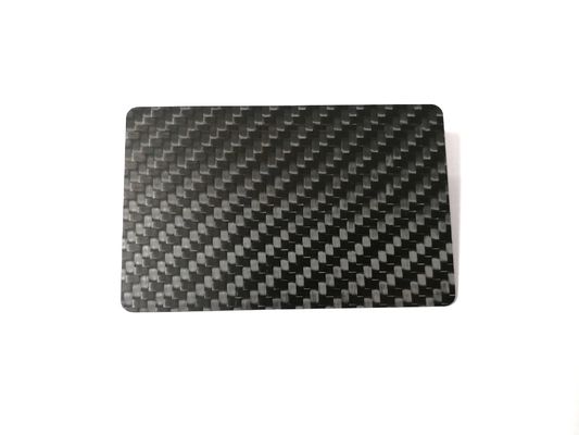 Plain Twill Carbon Fibre NFC N-tage216 Metal RFID Card