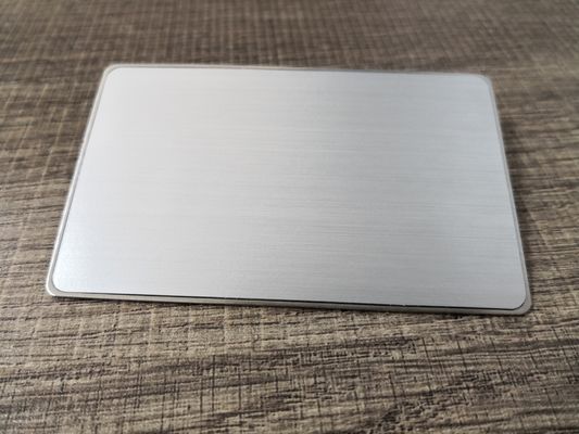 85x54mm Silver Brushed N-tage216 Nfc Metal Card 2cm Reading Distance