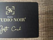 Custom Matte Black Metal Business Cards Brass Laser Engrave