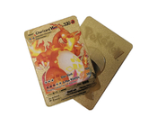 0.4mm Thickness Charizard Collection Card Vmax DX GX Pokemon Metal Gold Plated