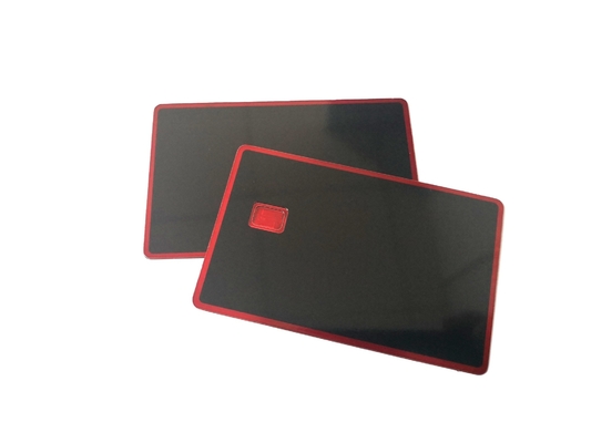 Mirror Gold Sliver Red Black Blank Metal Credit Card With Chip Slot