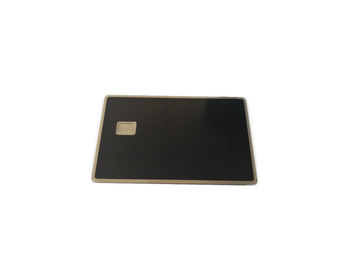 Mirror Gold Sliver Red Black Blank Metal Credit Card With Chip Slot