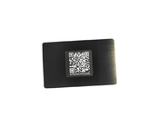 Ntag213 / 215 / 216 Nfc Metal RFID Card Customized Black Silver