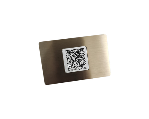 N-tage213 / 215 / 216 Nfc Metal RFID Card Customized Black Silver