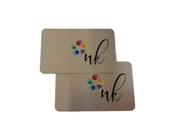 Stainless Steel Brushed Color Metal Business Cards Print Logo