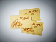 Laser Engraved Business Wood Card  NFC  1K 13.56mhz