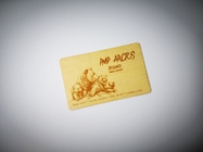 Laser Engraved Business Wood Card  NFC  1K 13.56mhz
