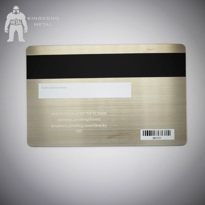 Bespoke Brushed Metal Business Cards , Silver Metallic Print Business Cards  304 Steel