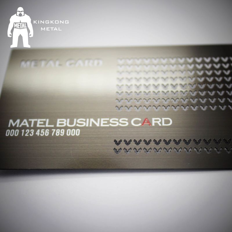Metal Card Factory Supply Custom Logo Gun Plated Stainless Steel Metal Business Card