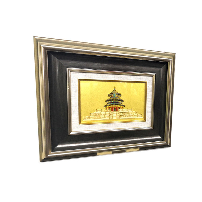 Square Decor Gold Framed Wall Art For Bedroom 500 X 700mm Contemporary