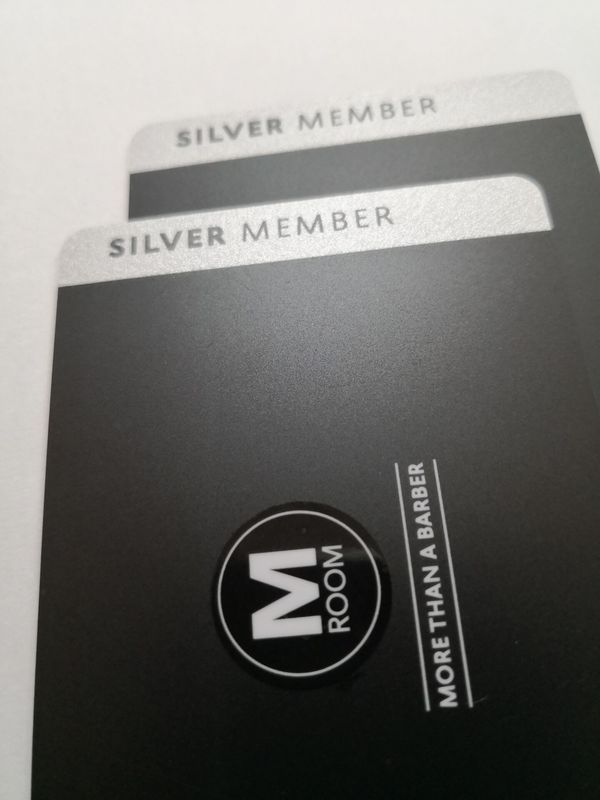 Silver Metallic PVC Business Cards With Glossy UV Customized Logo