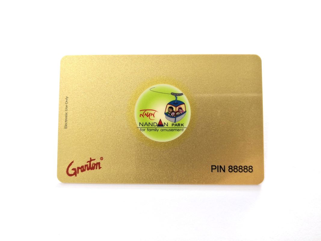 Standard Size PVC Membership VIP Card With Silkscreen Gold Metallic Finish
