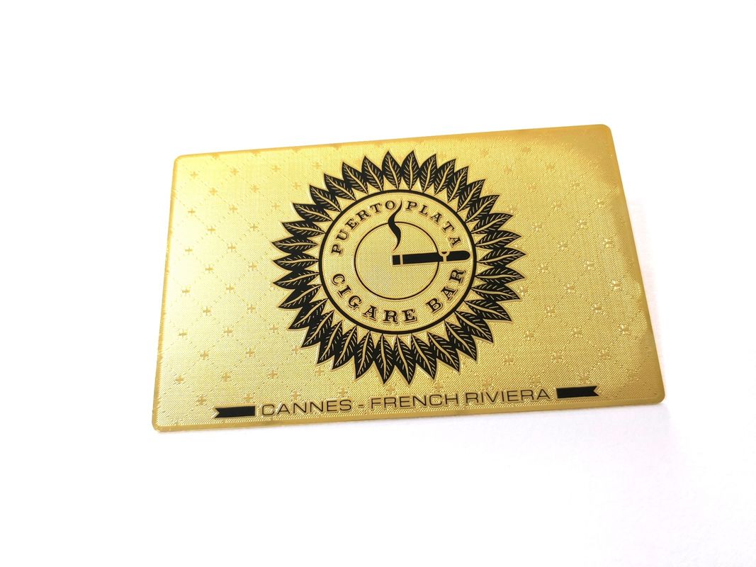 Polished Metal Membership Card Size 85x54mm Full Color Printing