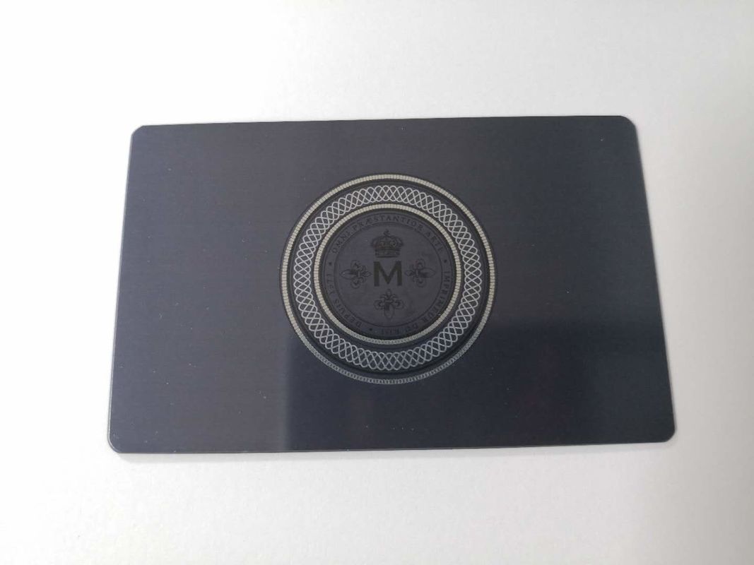 1cm 13.56mhz RFID Ntag216 Metal Business Key Card