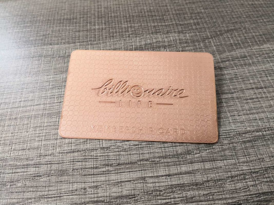 0.8mm Metal Business Card Etching Logo Hico Magnetic Stripe