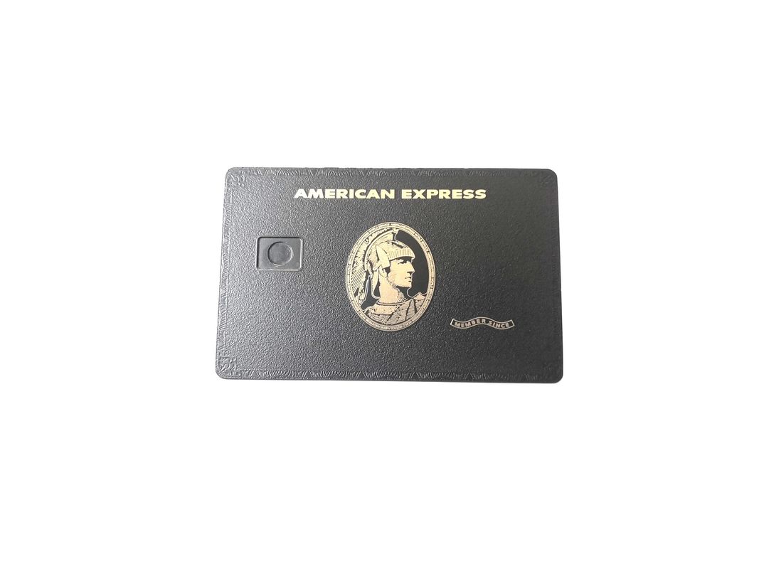 Small Chip Hole Engrave Black Steel Business Cards Frosted