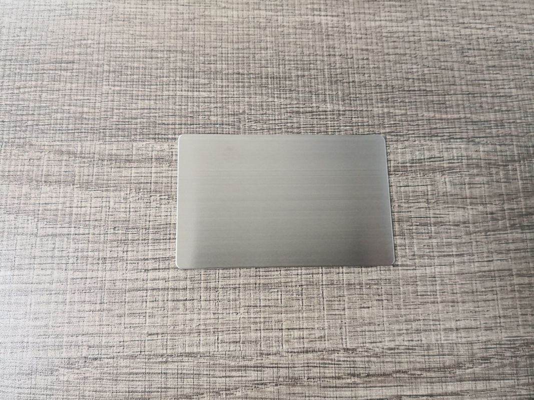 NFC N-tage213 Metal RFID Card Stainless Steel Brushed For Entrance