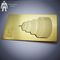 Blank Customized Shiny Gold Metal Business Card Hollow Out Etch Logo